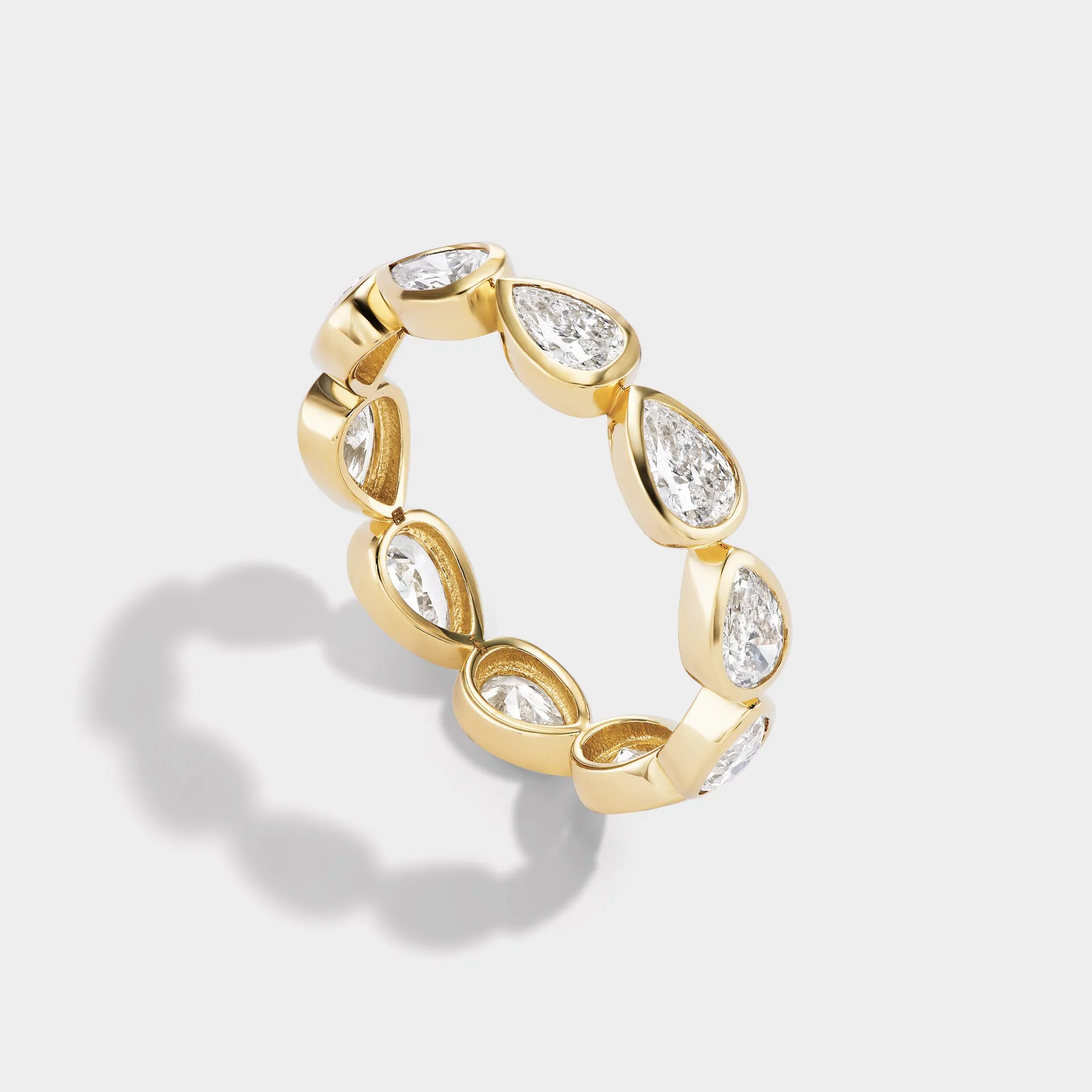 Pear Bezel Eternity Band sold by Fiametta