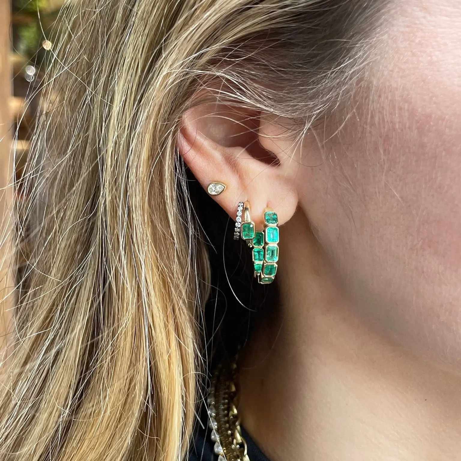 Emerald Double Huggies sold by Fiametta product image thumbnail 3