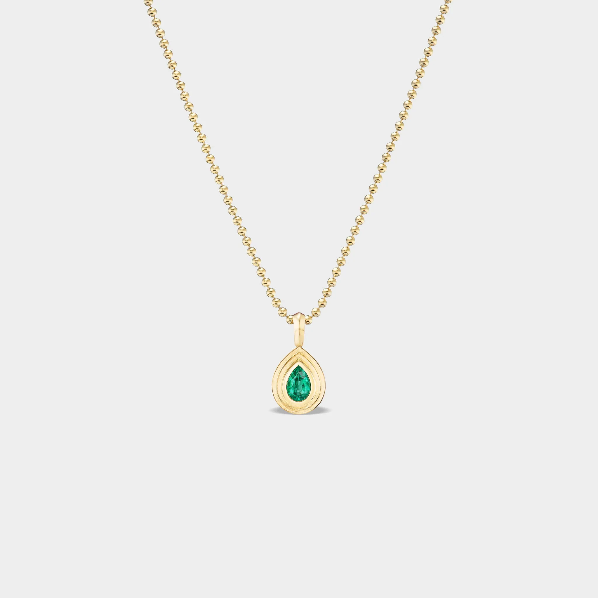 Mini Pear Bezel Pendant sold by Fiametta product image thumbnail 2