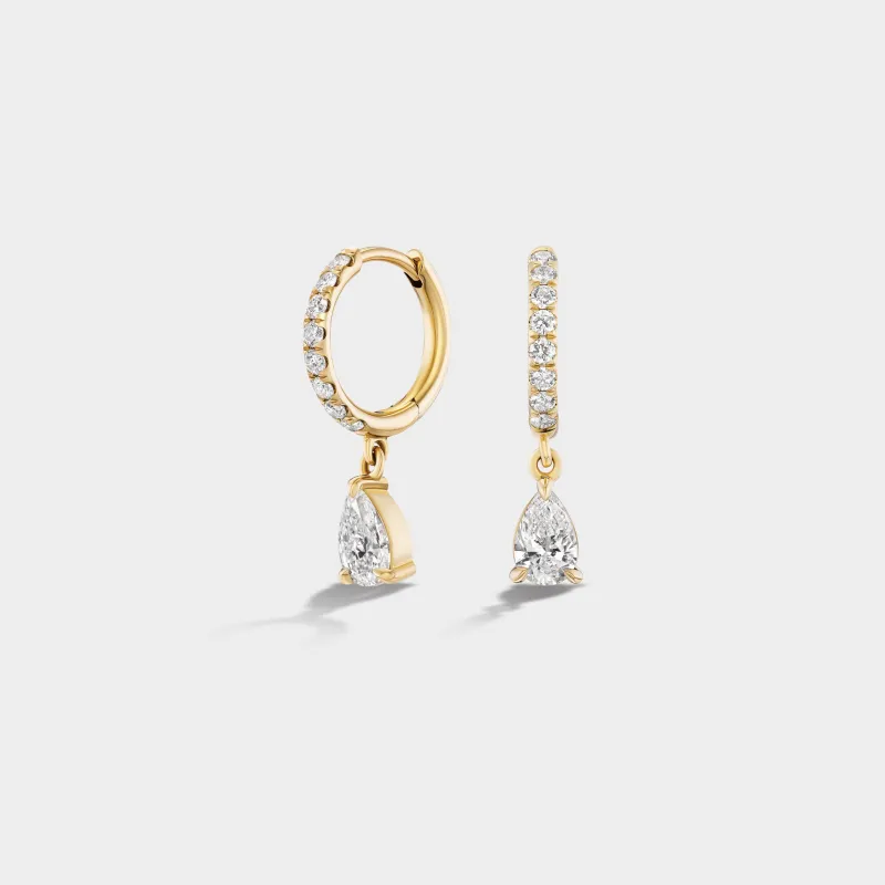 Pavé Huggies sold by Fiametta