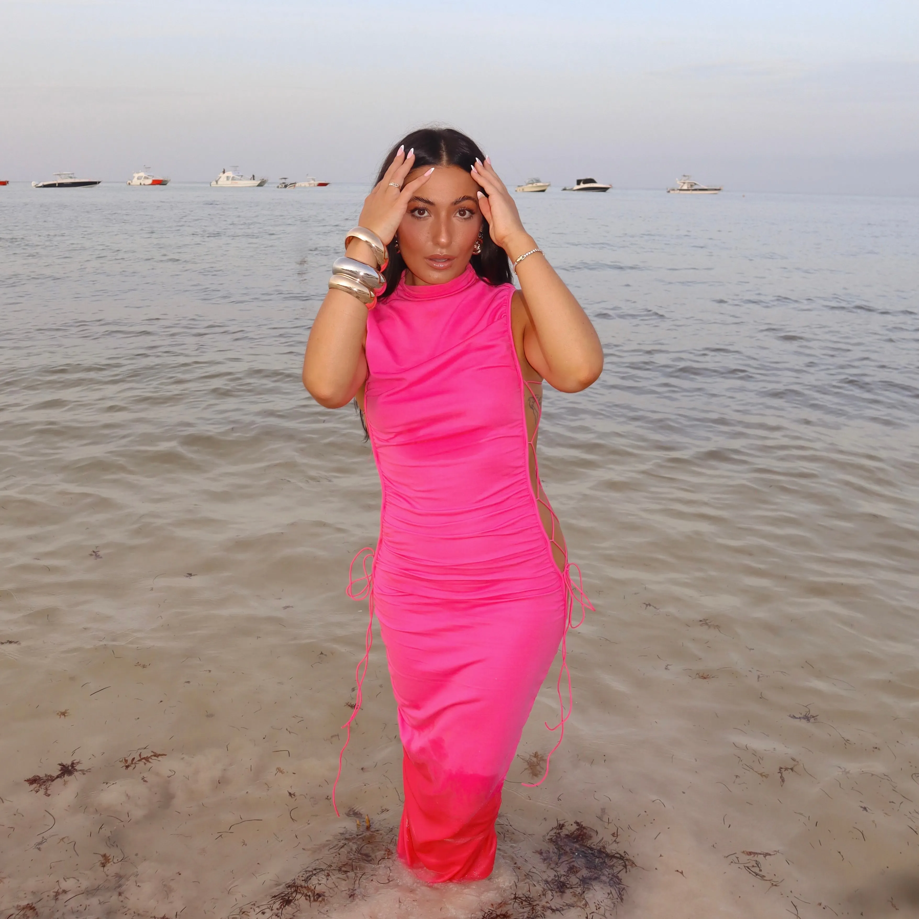 EMMIE MIDI DRESS sold by Serve the Brand product image thumbnail 5