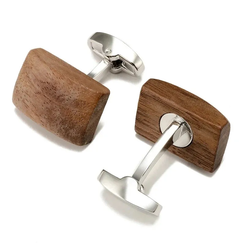 Walnut Wood Cufflinks sold by TheShadic Jewels product image thumbnail 3