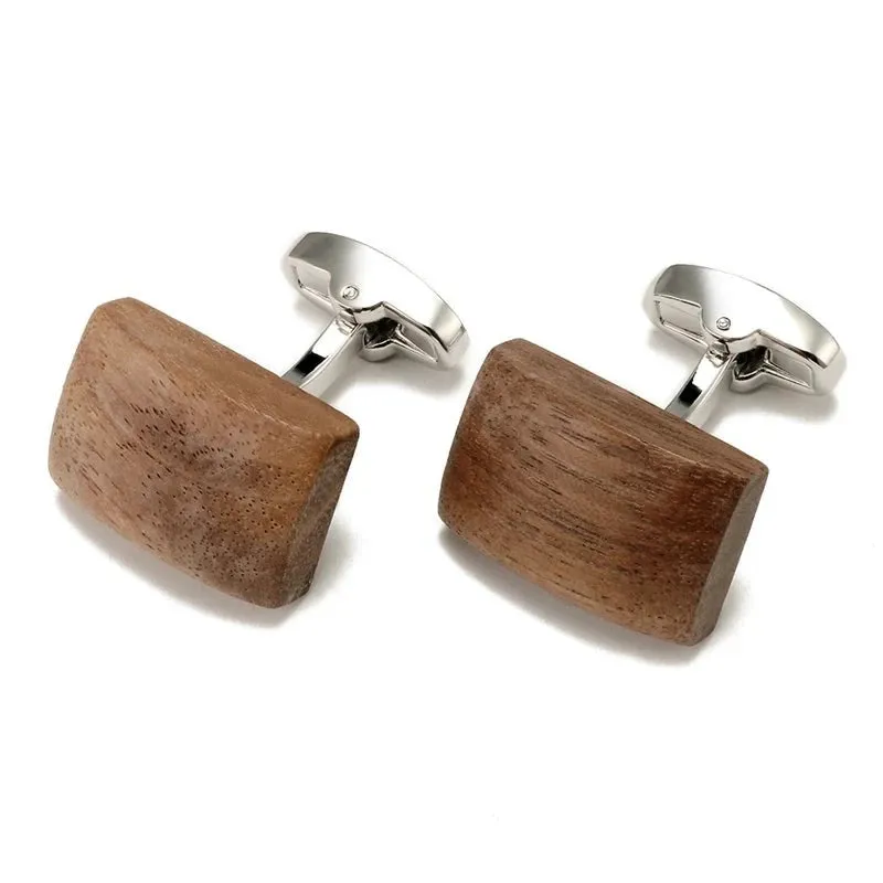 Walnut Wood Cufflinks sold by TheShadic Jewels product image thumbnail 2