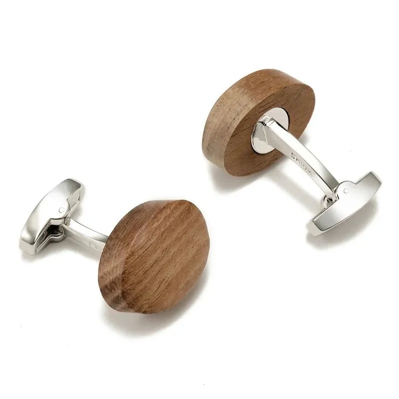 Walnut Wood Cufflinks sold by TheShadic Jewels product image thumbnail 5