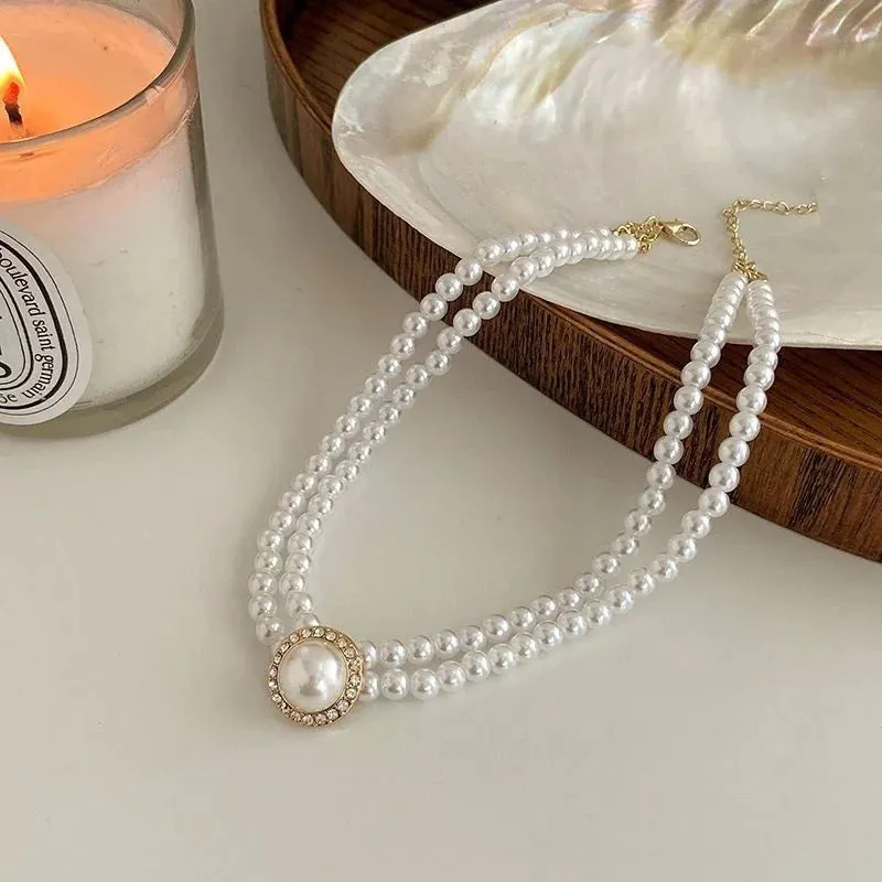 White Imitation Pearl set sold by TheShadic Jewels product image thumbnail 5