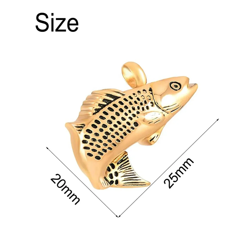 Fish Urn Cremation Necklace sold by TheShadic Jewels product image thumbnail 4