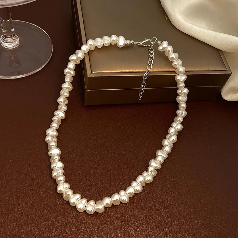 Dainty Pearl Necklace sold by TheShadic Jewels