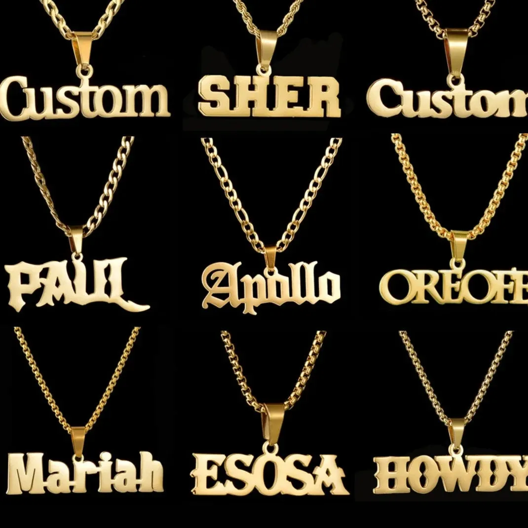 Custom Name Necklaces sold by TheShadic Jewels product image thumbnail 2