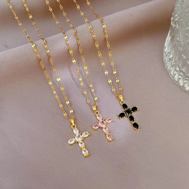 Cross Pendant Necklace sold by TheShadic Jewels