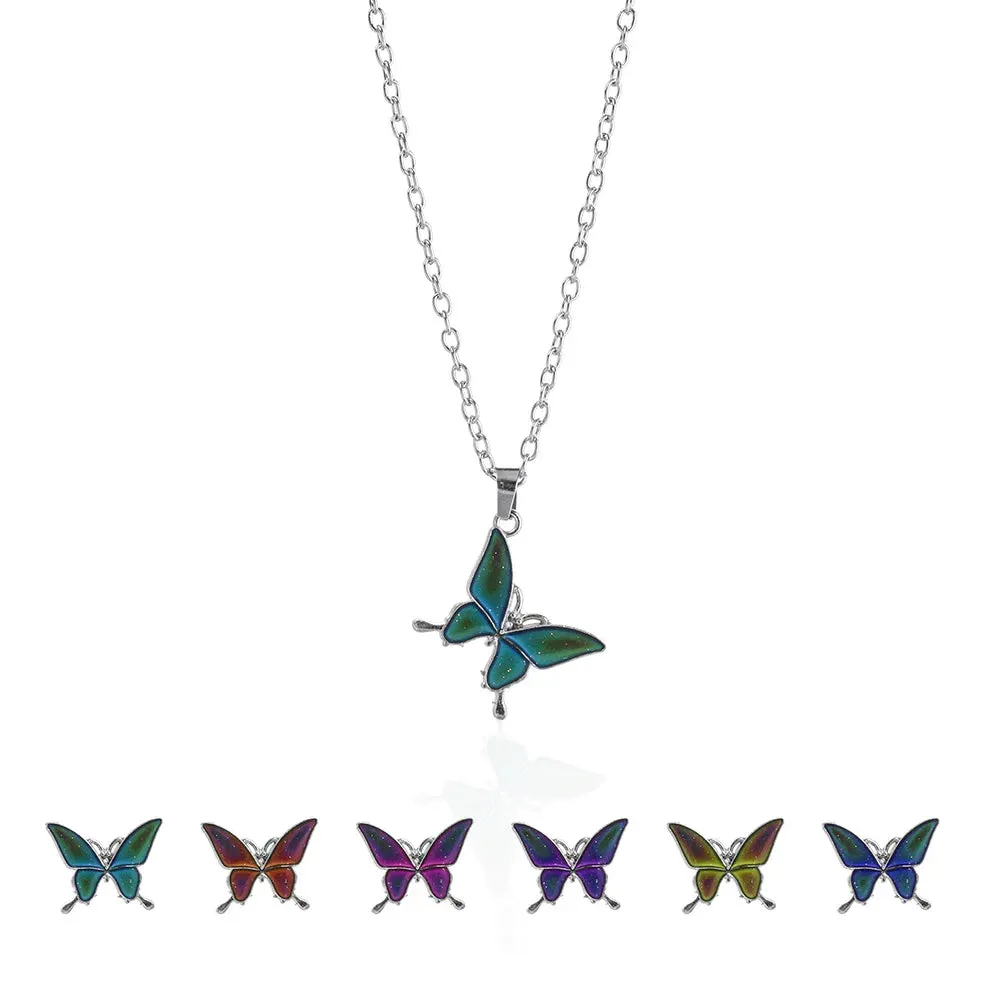 Color-Changing Butterfly Gemstone Necklace sold by TheShadic Jewels product image thumbnail 5
