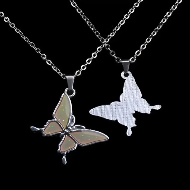 Color-Changing Butterfly Gemstone Necklace sold by TheShadic Jewels