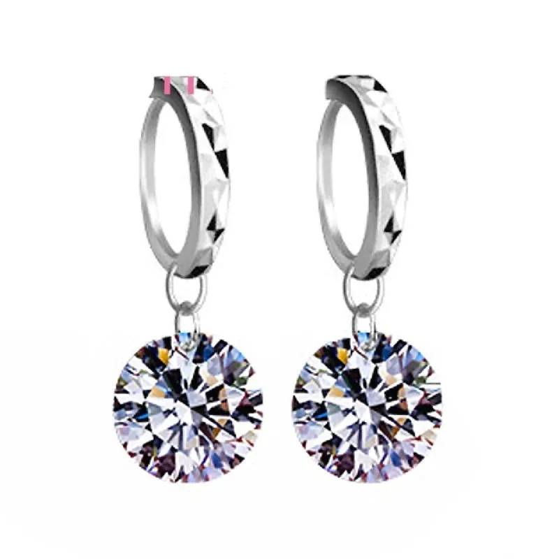 Clear Cubic Earrings sold by TheShadic Jewels