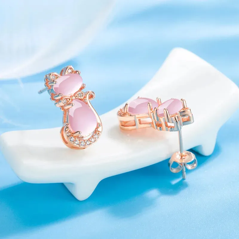 Cat Shape Earrings sold by TheShadic Jewels