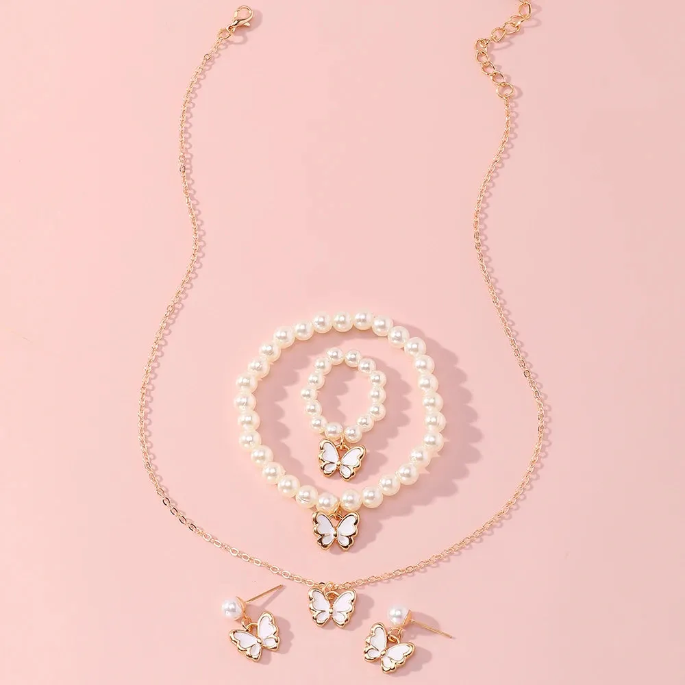 Butterfly Pearl Set sold by TheShadic Jewels product image thumbnail 3