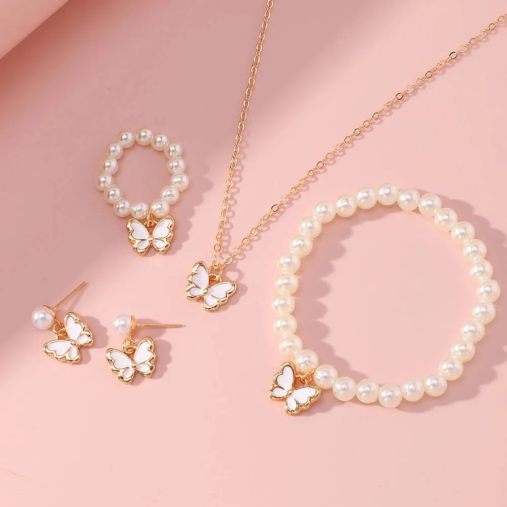 Butterfly Pearl Set sold by TheShadic Jewels product image thumbnail 4