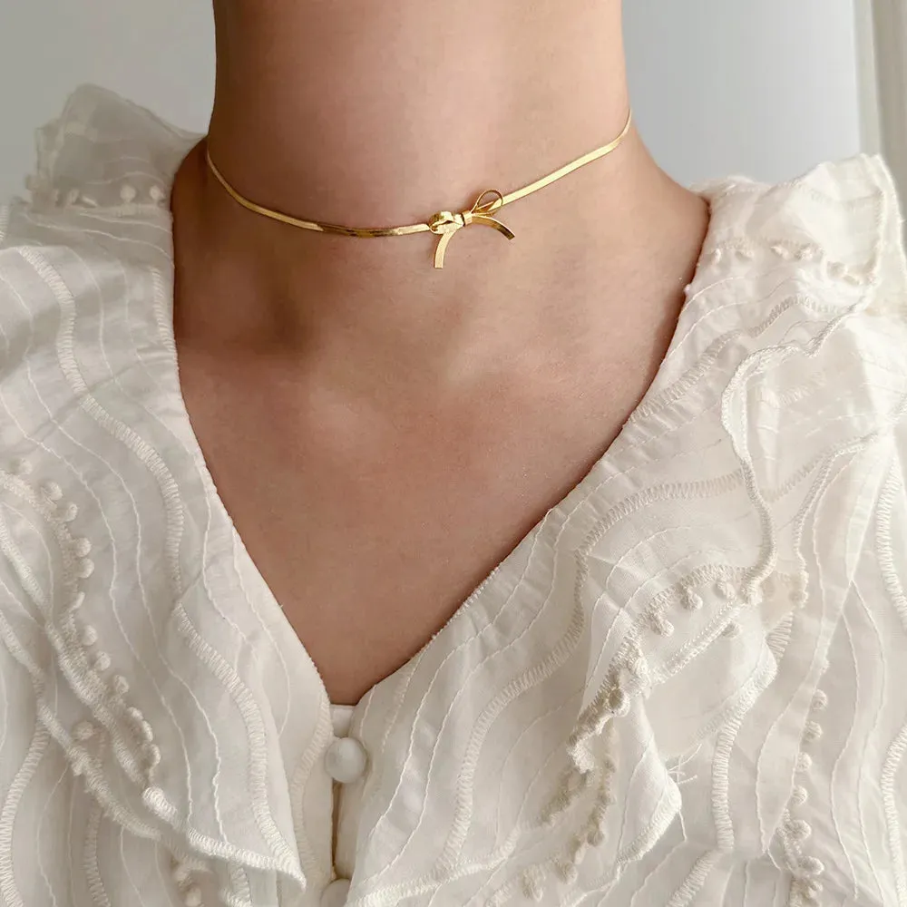 Bow Pendant Necklace sold by TheShadic Jewels product image thumbnail 3