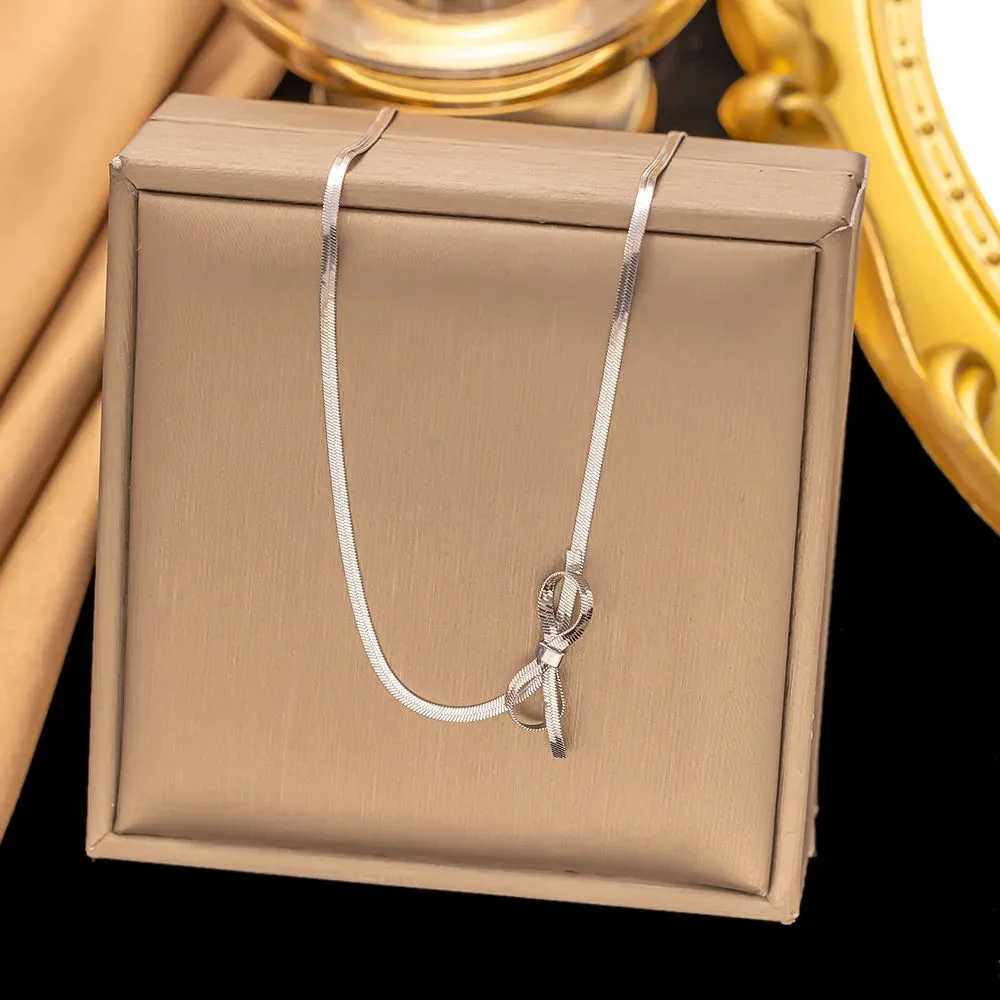 Bow Pendant Necklace sold by TheShadic Jewels product image thumbnail 2