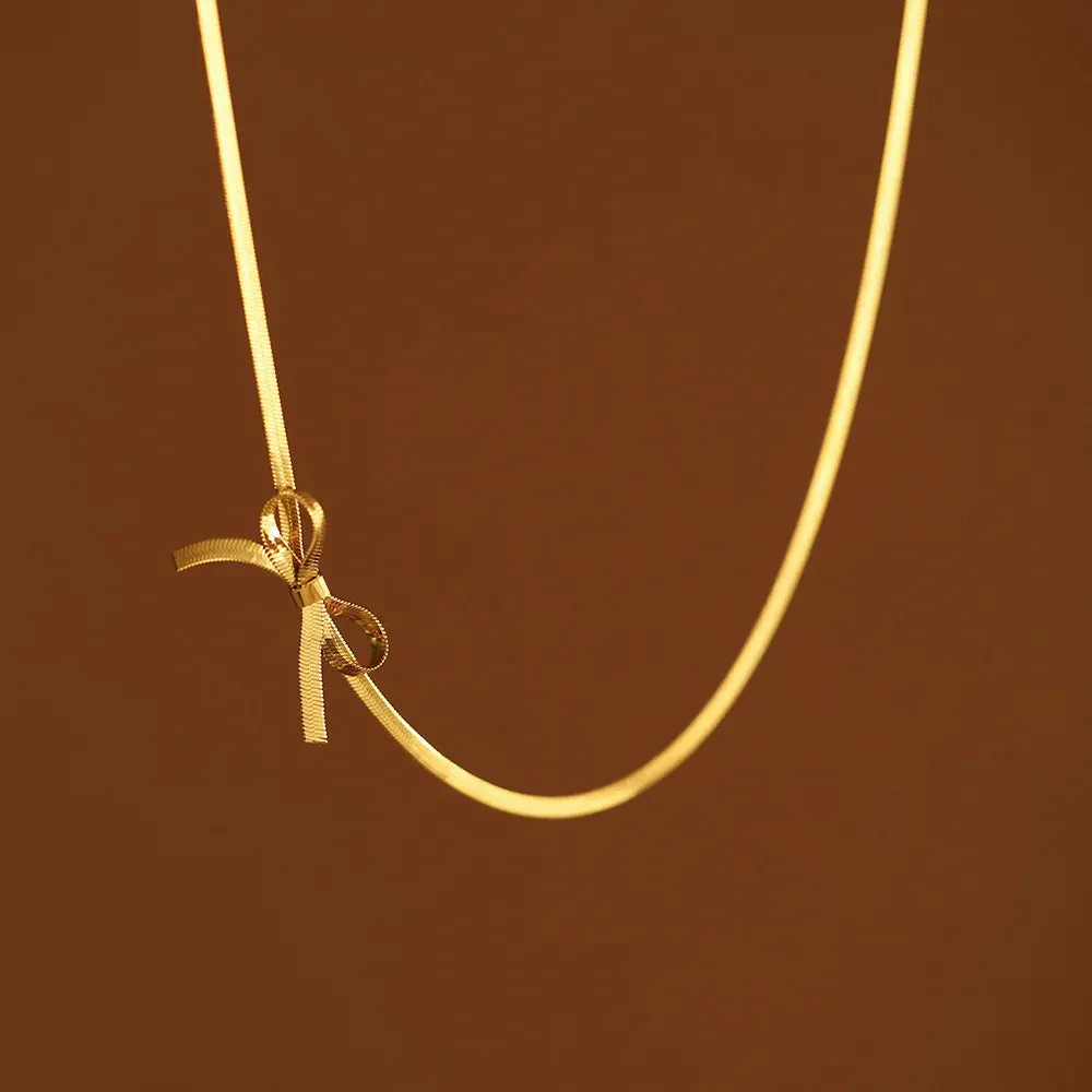 Bow Pendant Necklace sold by TheShadic Jewels product image thumbnail 4