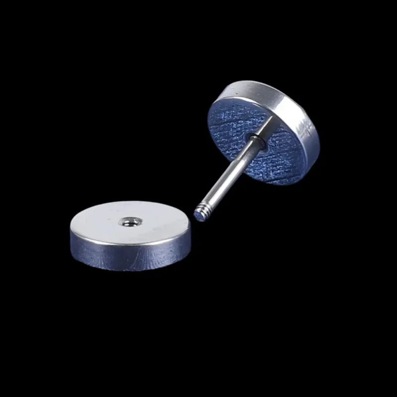 Barbell Gothic Stud Earrings sold by TheShadic Jewels