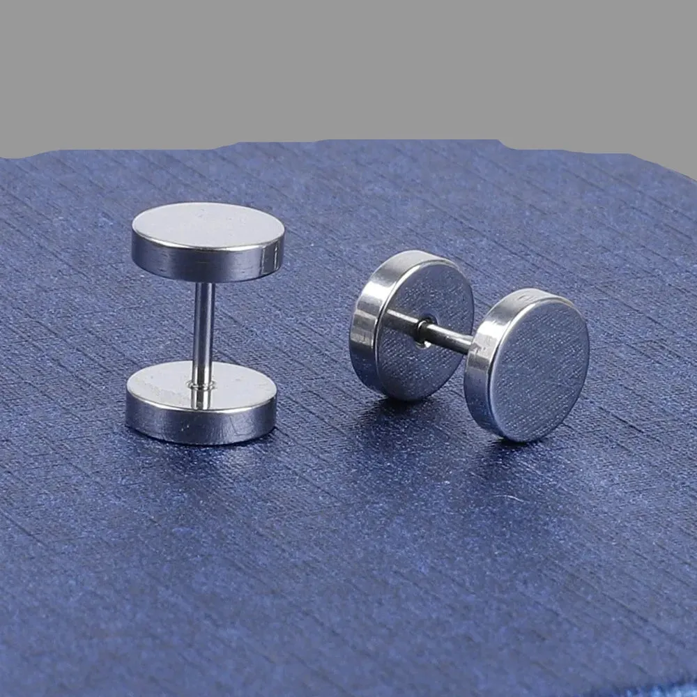 Barbell Gothic Stud Earrings sold by TheShadic Jewels product image thumbnail 3