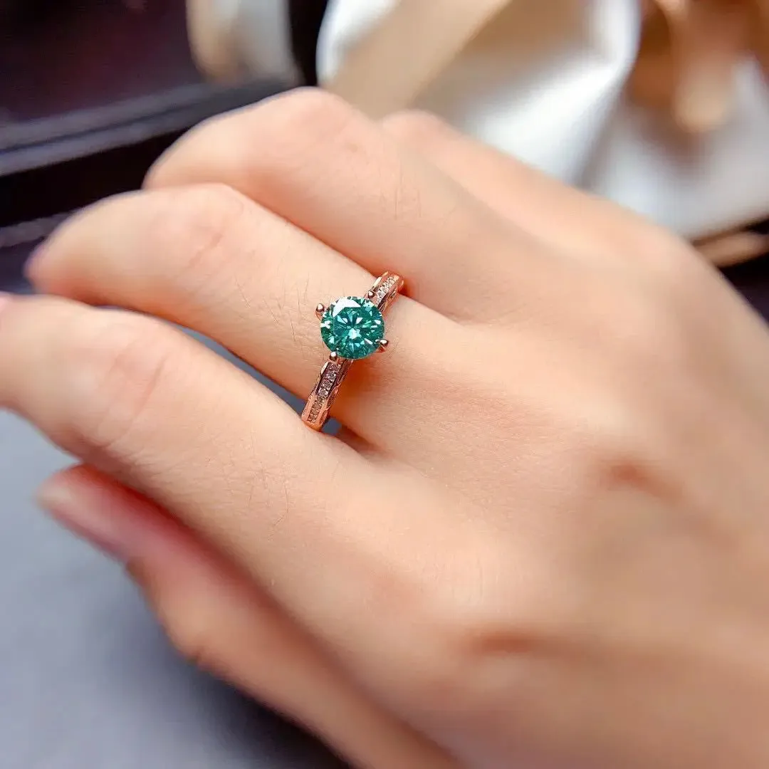 1 Carat Moissanite Stone Ring sold by TheShadic Jewels product image thumbnail 3