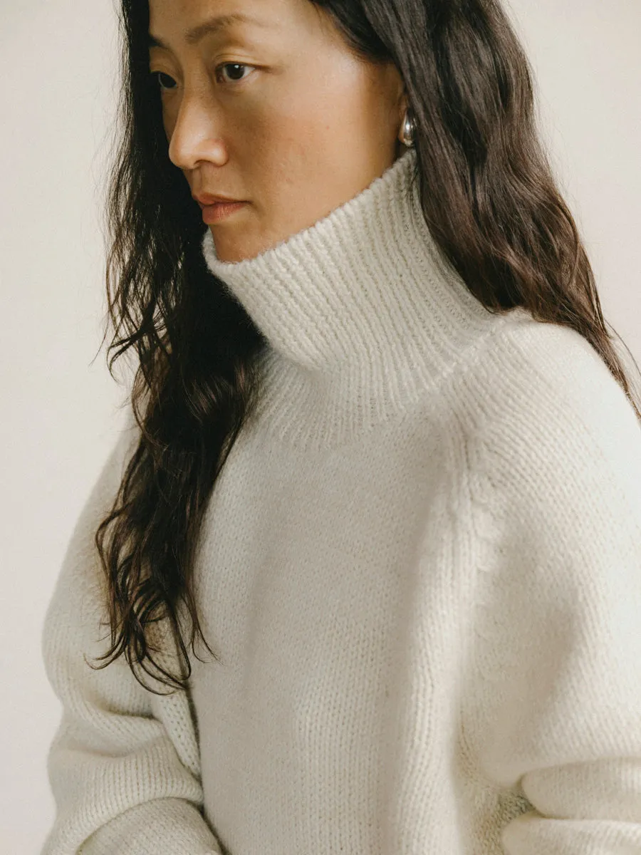 Rue Turtleneck, Alpaca Wool, Cream sold by Ozma product image thumbnail 4