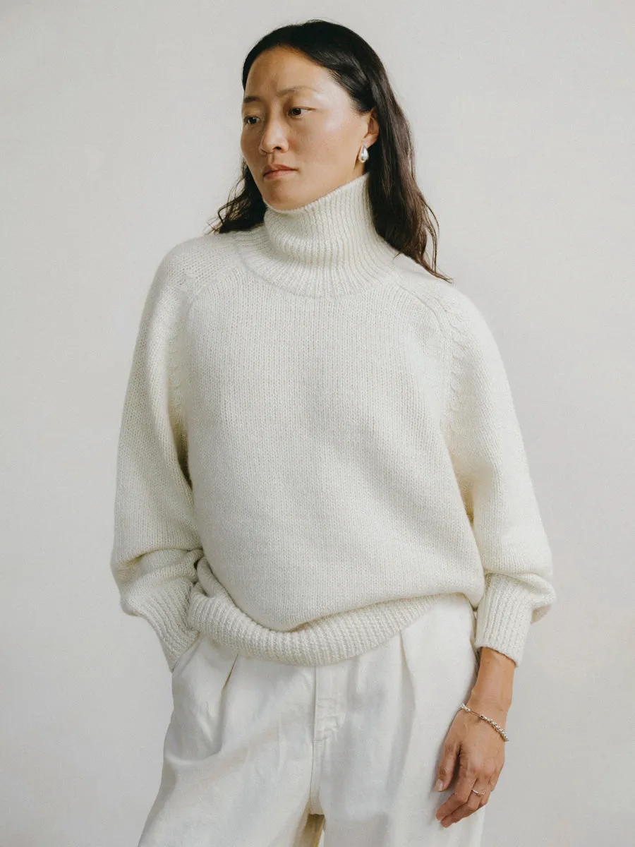Rue Turtleneck, Alpaca Wool, Cream sold by Ozma product image thumbnail 2