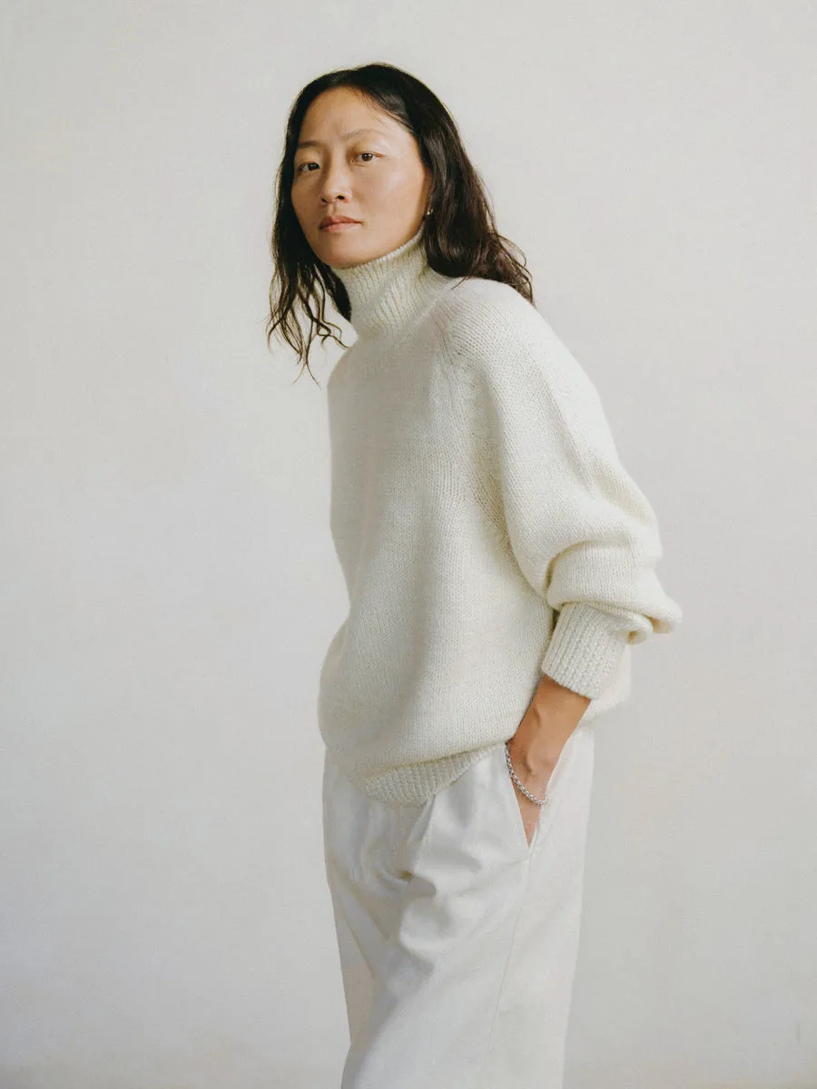 Rue Turtleneck, Alpaca Wool, Cream sold by Ozma product image thumbnail 3