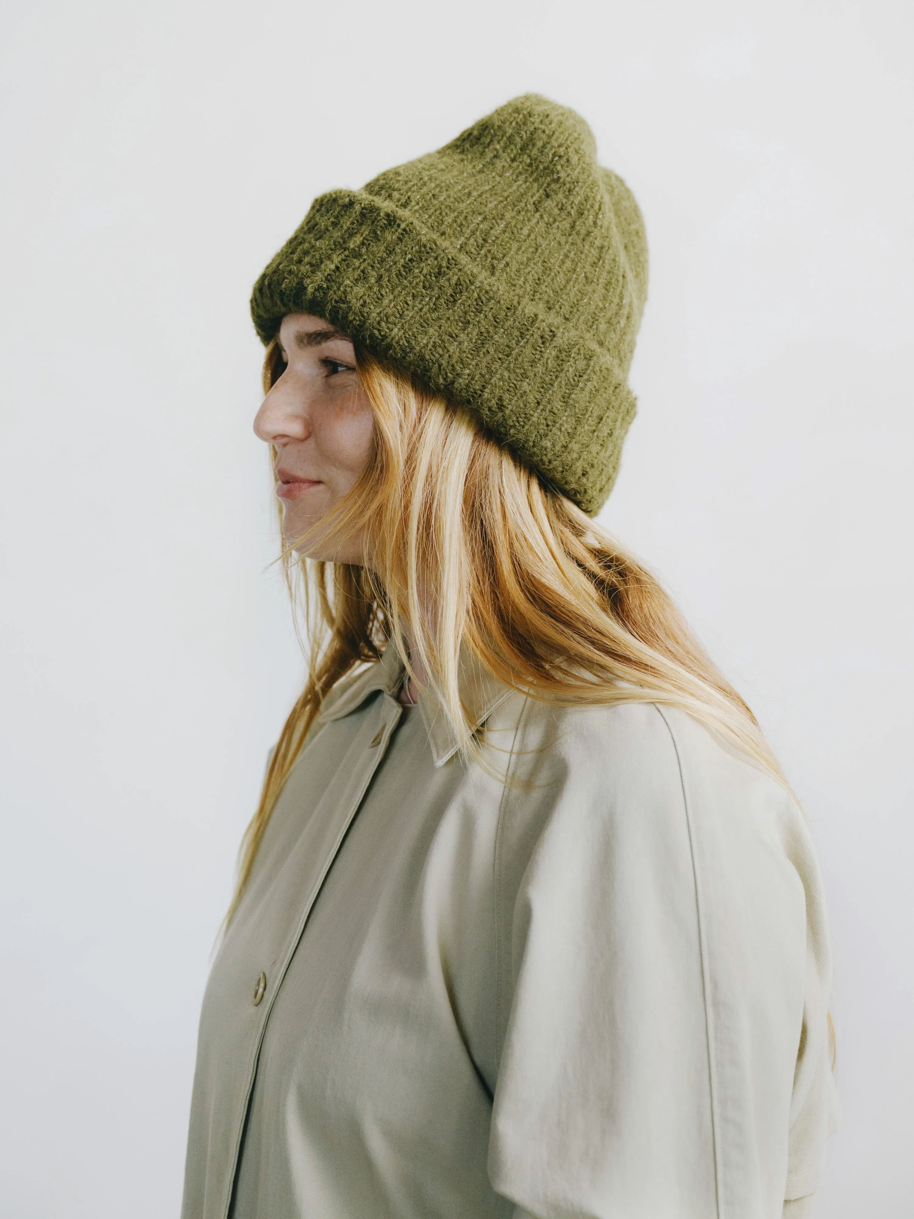 Sierra Beanie, Alpaca Blend, Olive sold by Ozma product image thumbnail 2