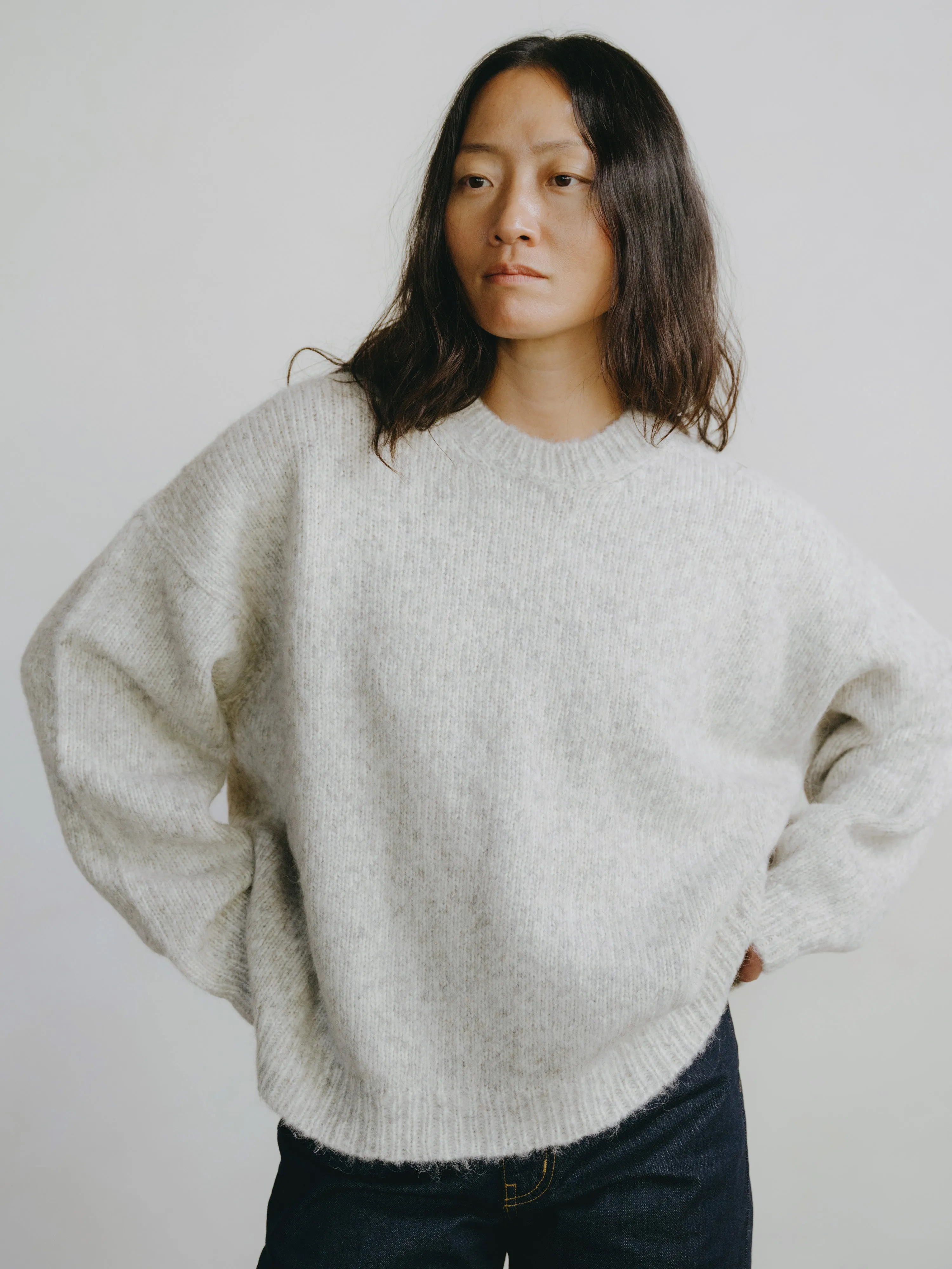 Chleo Crew, Alpaca Cotton, Fog sold by Ozma