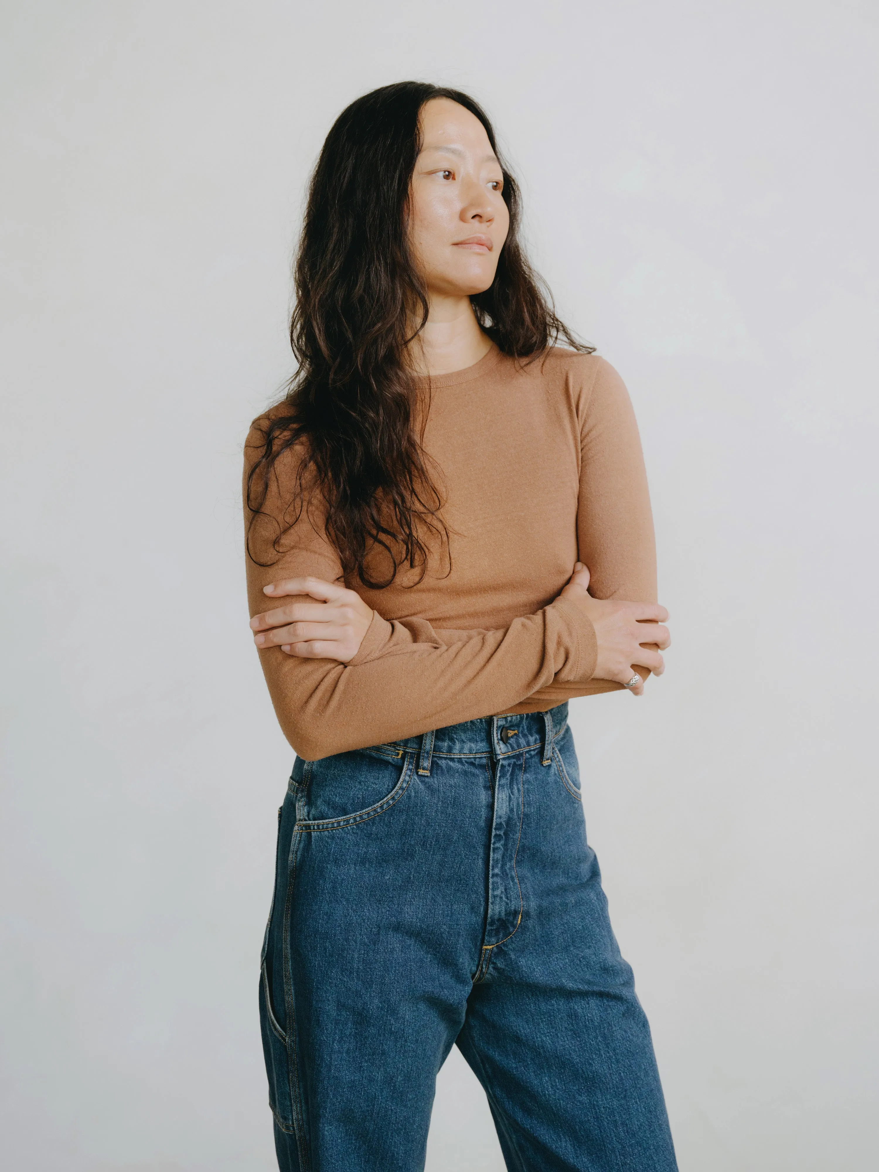 Lia Top, Regen Silk Noil Jersey, Terracotta sold by Ozma product image thumbnail 2