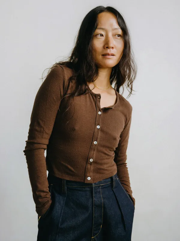 Ryan Cardi, Regen Silk Noil Jersey, Manzanita sold by Ozma