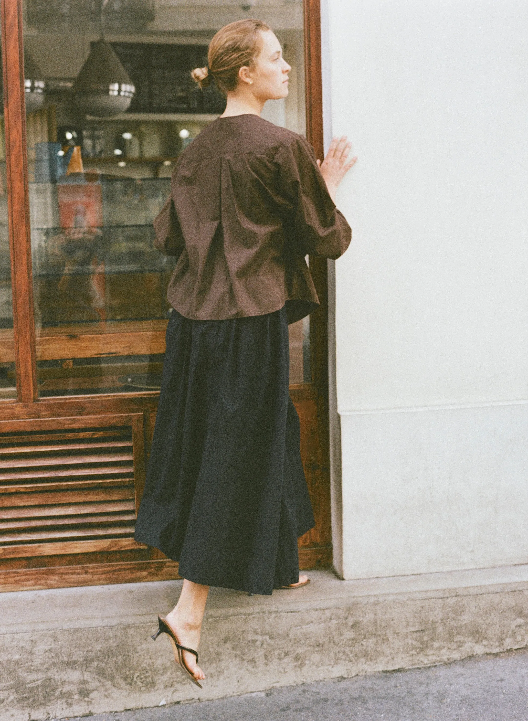 Ava Skirt, Organic Batiste, Soft Black sold by Ozma product image thumbnail 2