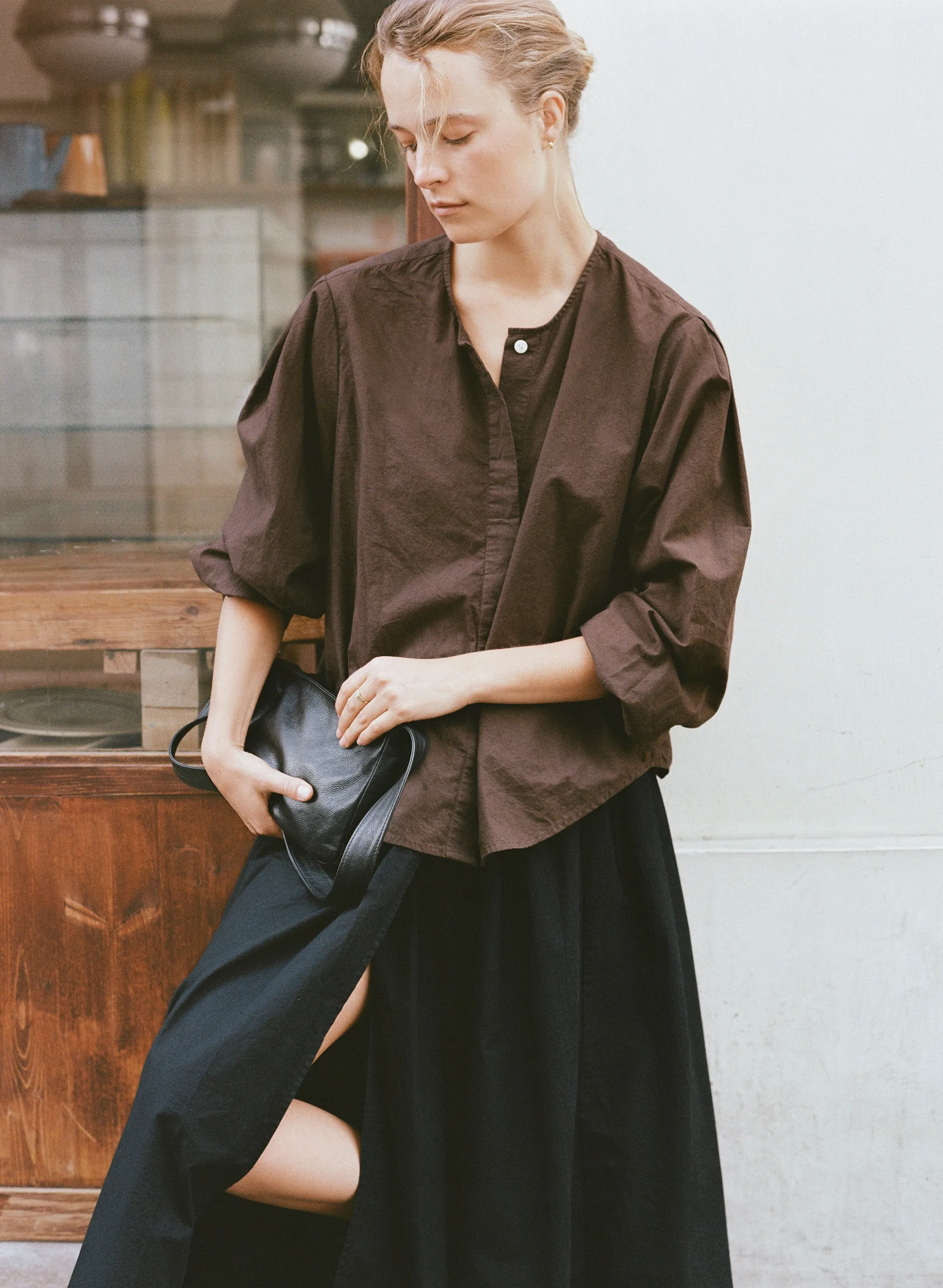 Ava Skirt, Organic Batiste, Soft Black sold by Ozma product image thumbnail 3