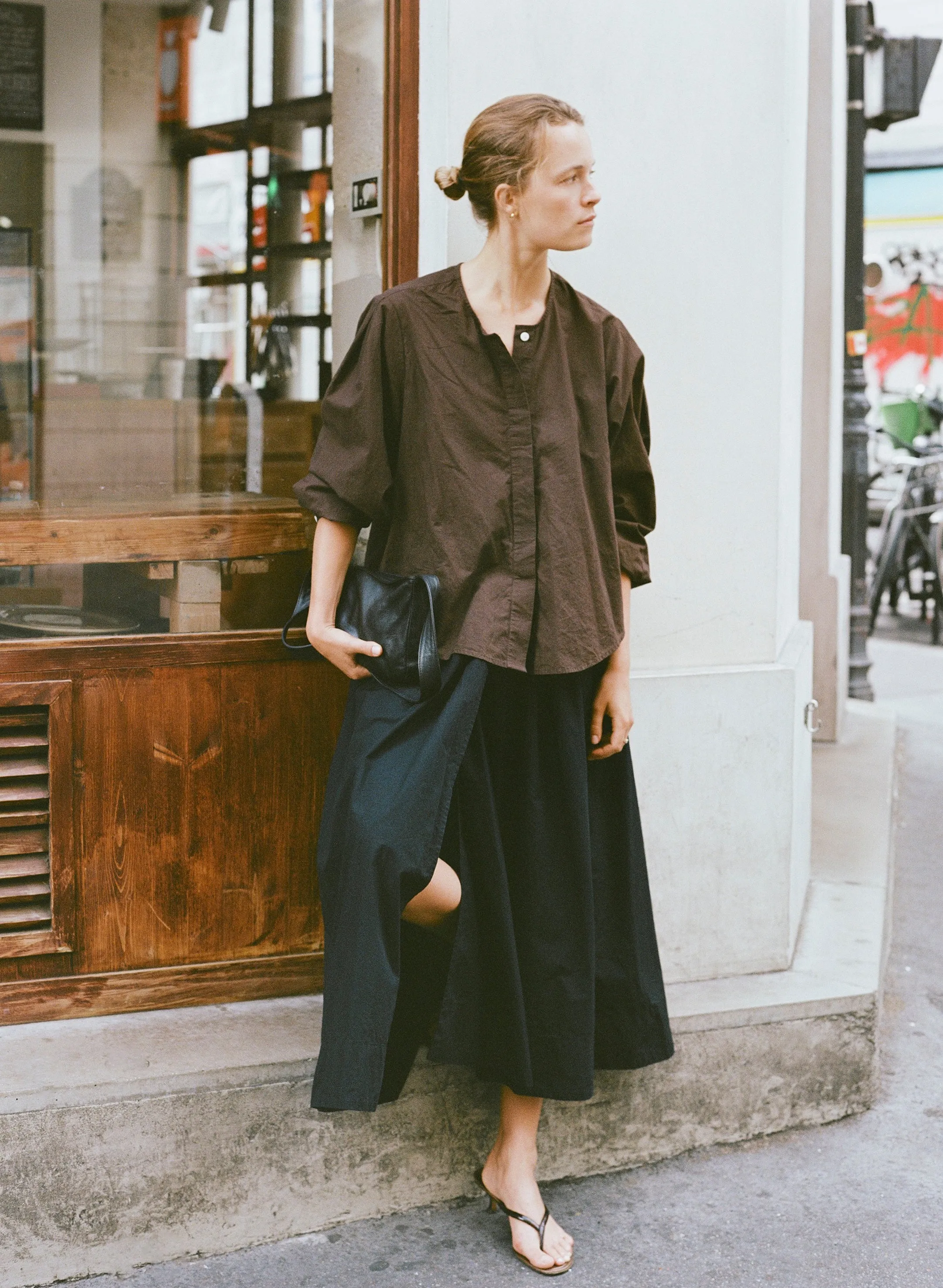 Ava Skirt, Organic Batiste, Soft Black sold by Ozma product image thumbnail 4