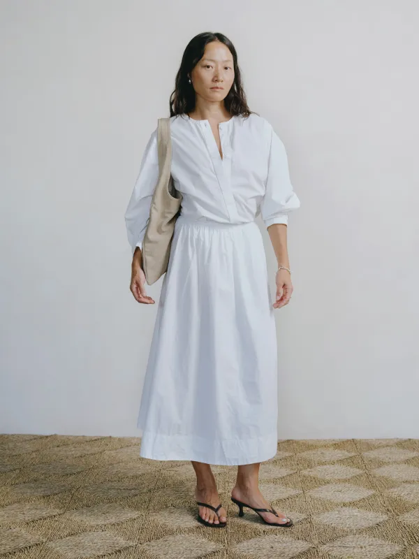 Ava Skirt, Organic Batiste, Natural sold by Ozma