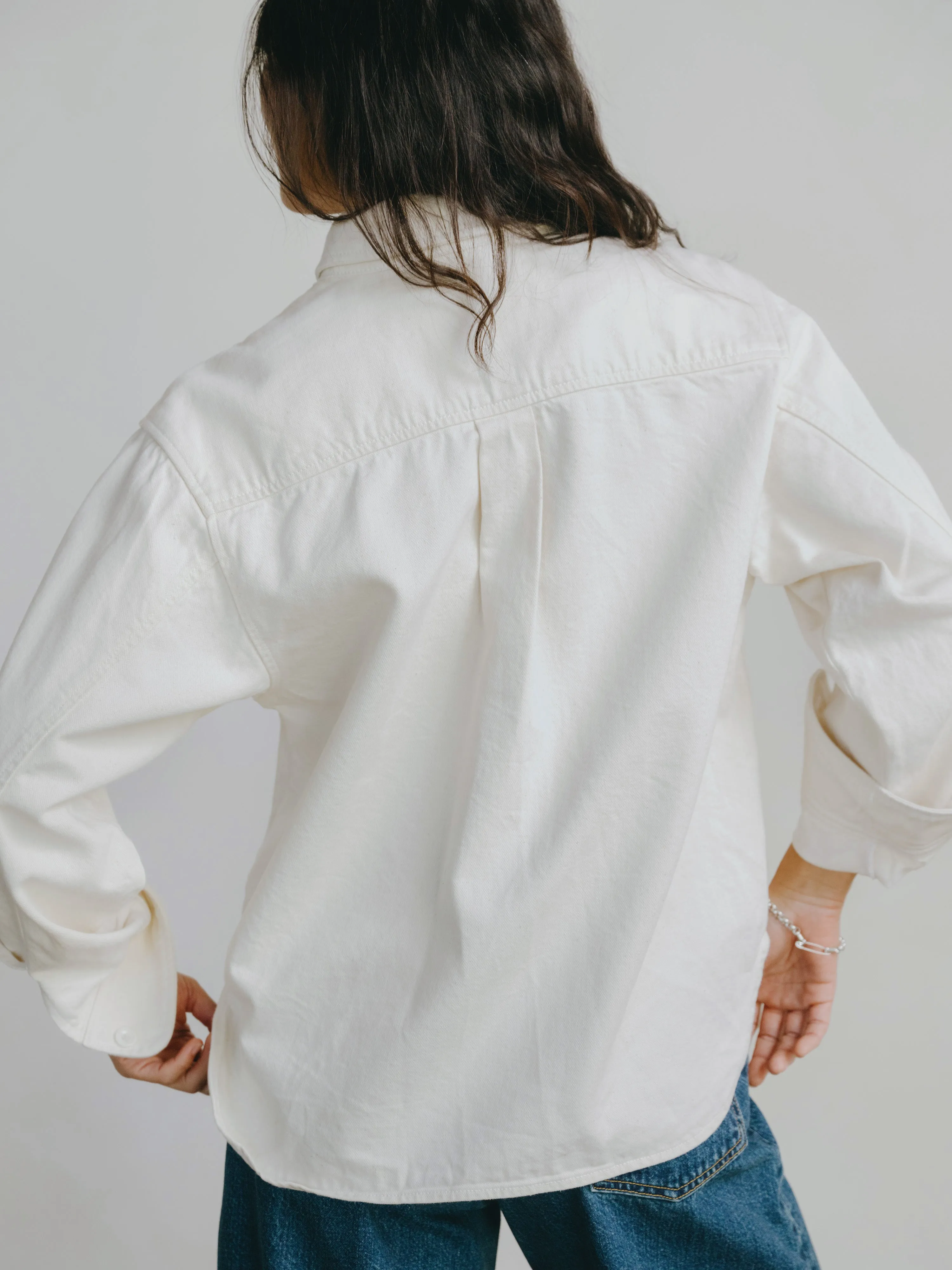 Zip Popover, Broken Twill, Putty sold by Ozma product image thumbnail 4
