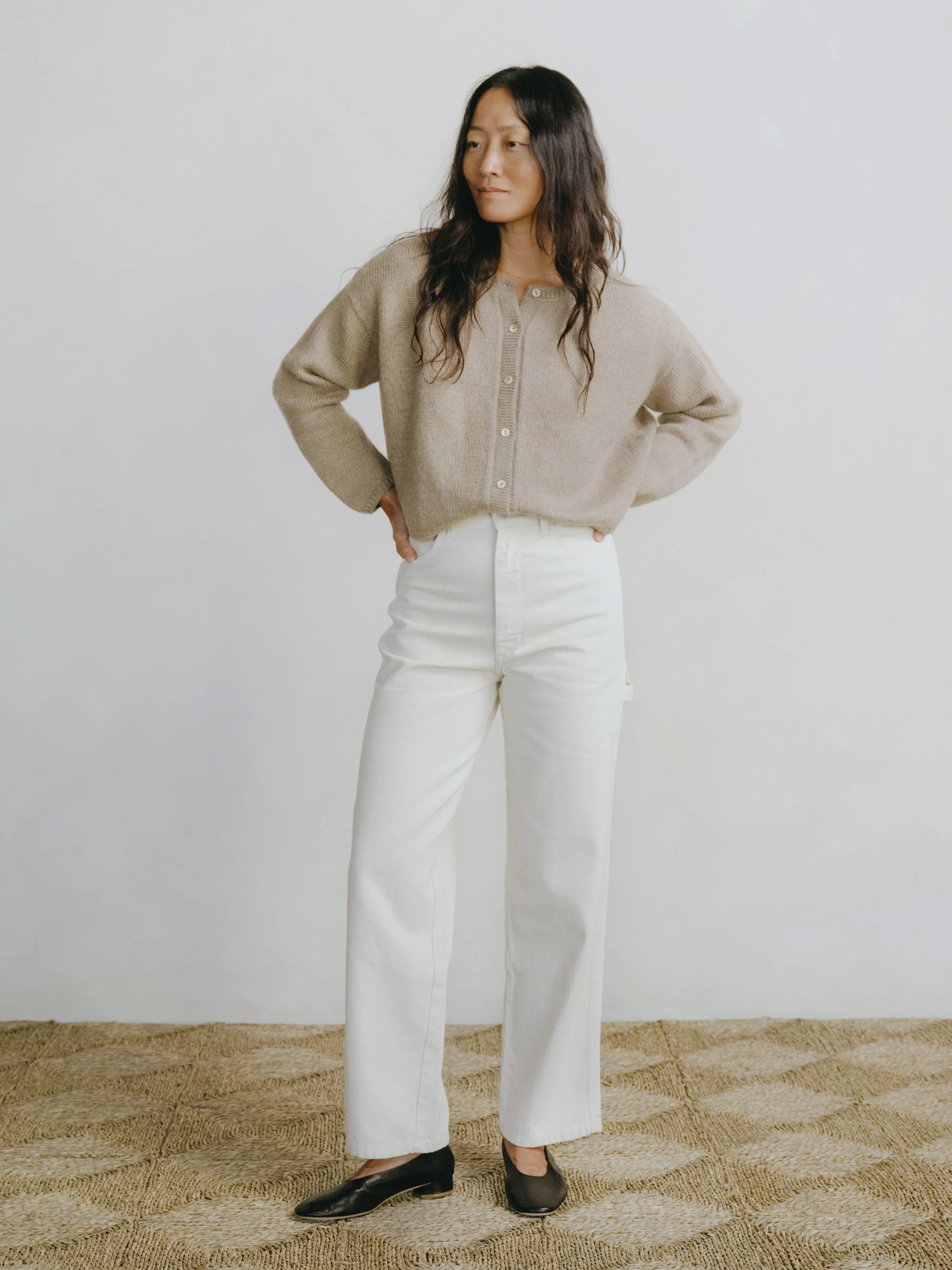 Carmen Jean, Recycled Denim, Putty sold by Ozma