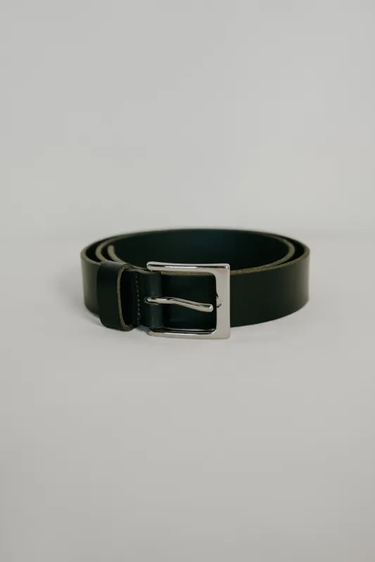 Wide Belt, Leather, Black sold by Ozma