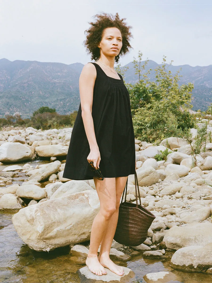 Milo Dress, Organic Batiste, Soft Black sold by Ozma product image thumbnail 5