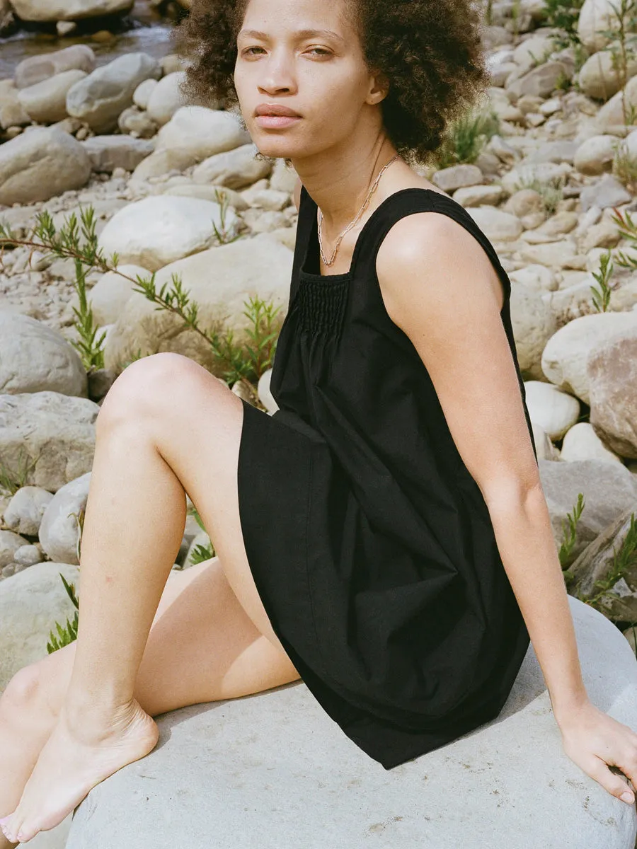 Milo Dress, Organic Batiste, Soft Black sold by Ozma product image thumbnail 3