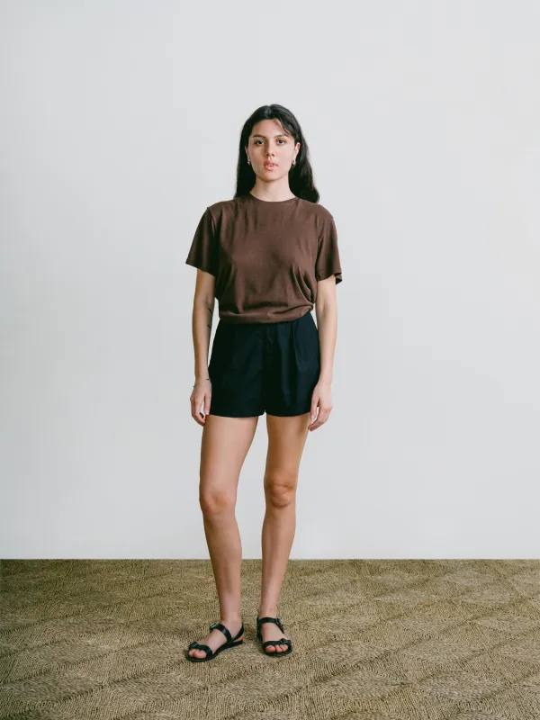 Summer Short, Organic Batiste, Soft Black sold by Ozma