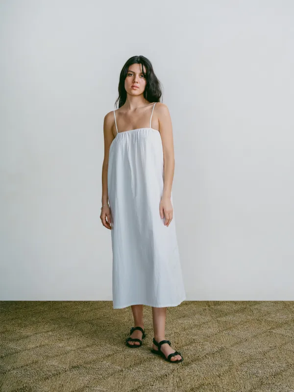 Marta Dress, Organic Batiste, Natural sold by Ozma