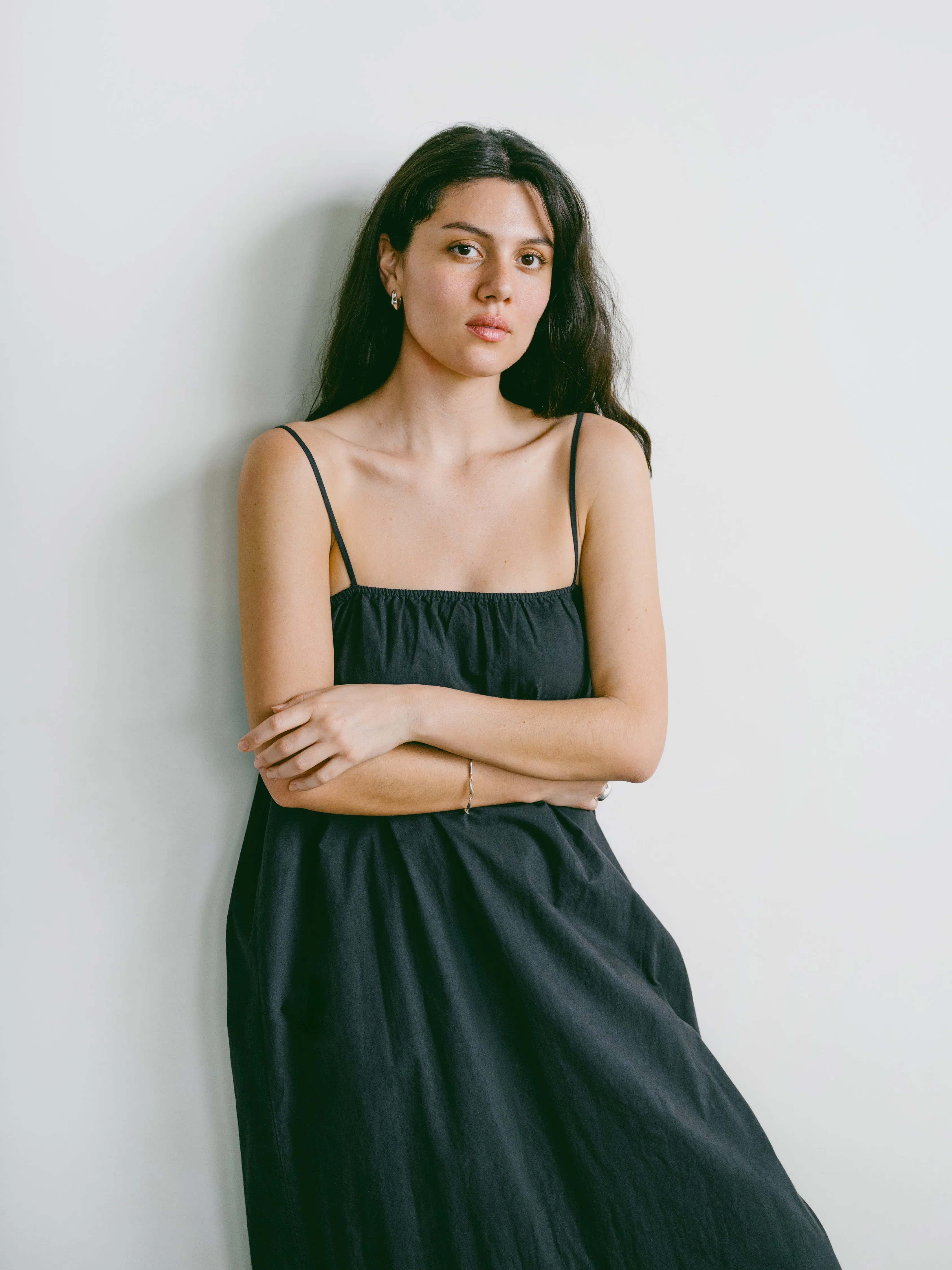 Marta Dress, Organic Batiste, Soft Black sold by Ozma product image thumbnail 5