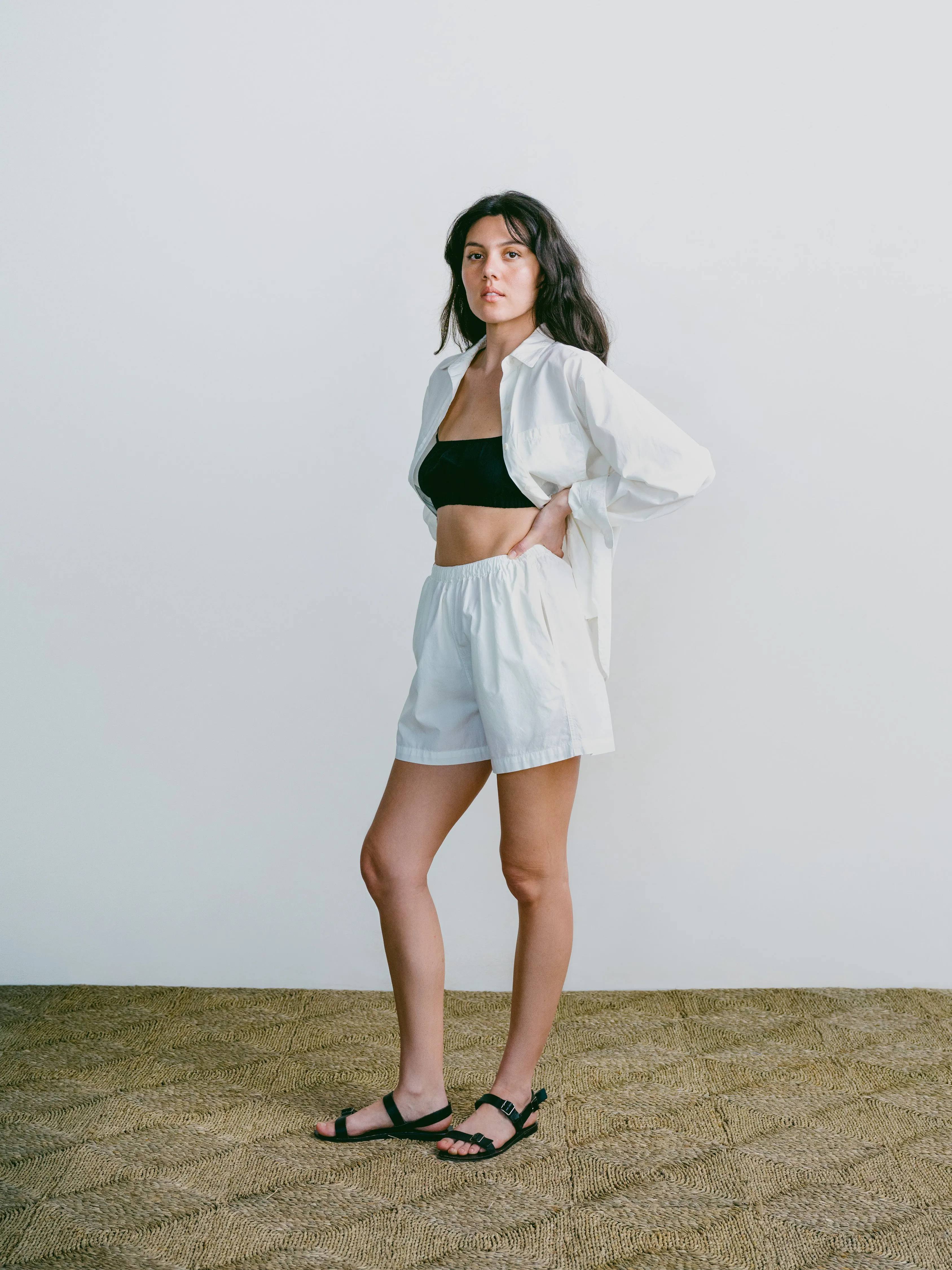 All Day Short, Organic Poplin, Natural sold by Ozma product image thumbnail 3