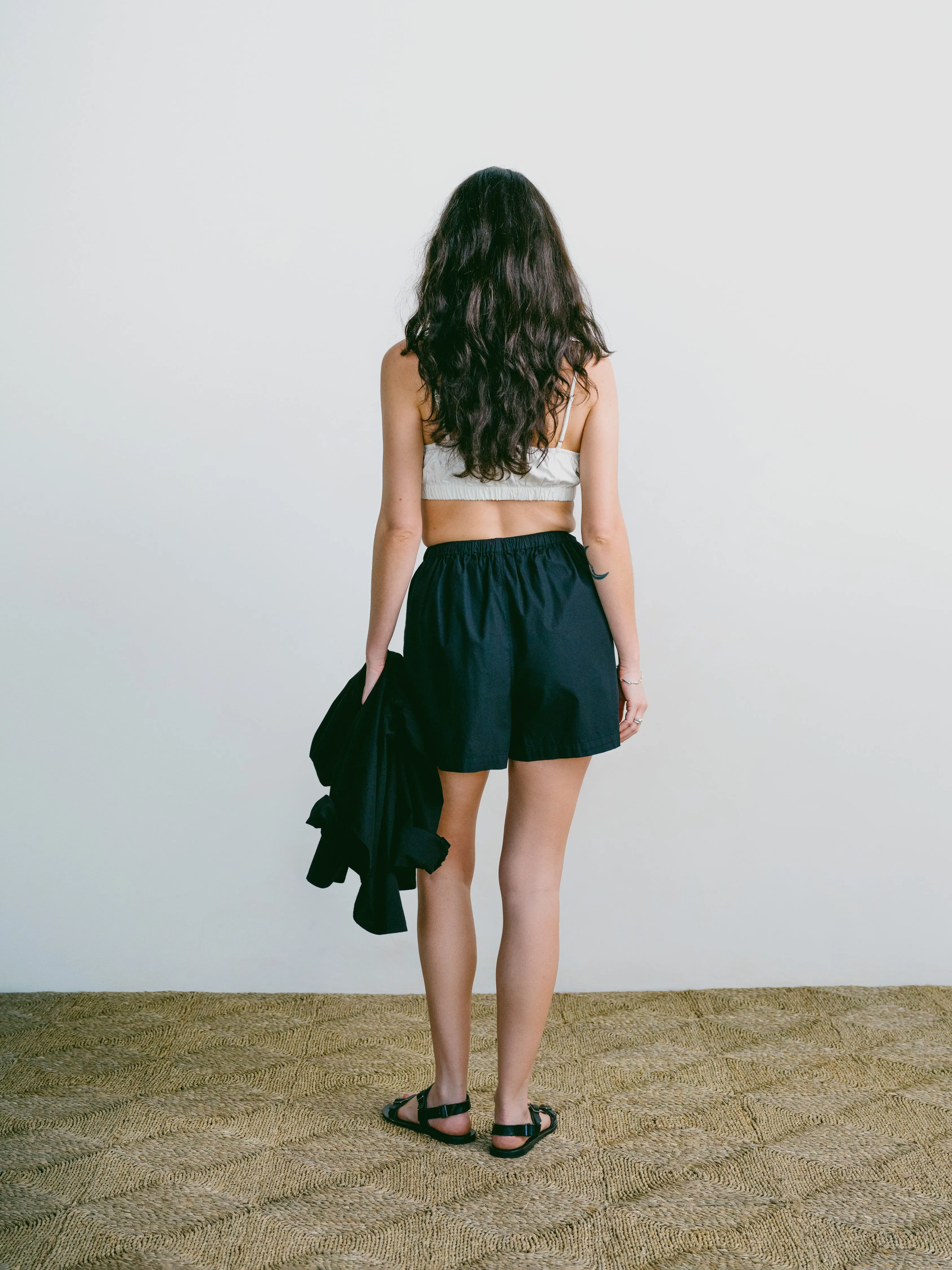 All Day Short, Organic Cotton Poplin, Black sold by Ozma product image thumbnail 5