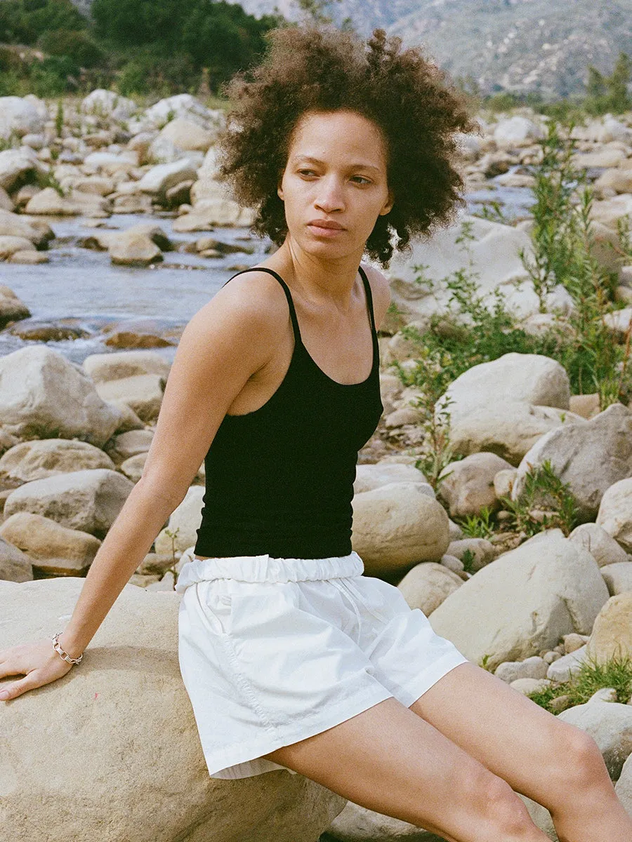 Baseline Cami, Tencel Rib, Black sold by Ozma