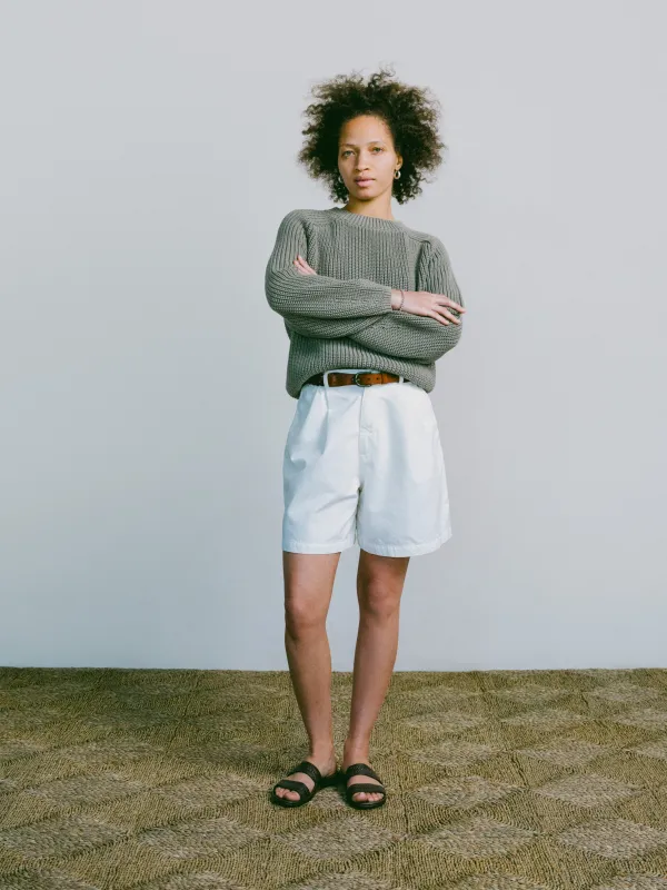 Pfeiffer Short, Chino Twill, Ivory sold by Ozma