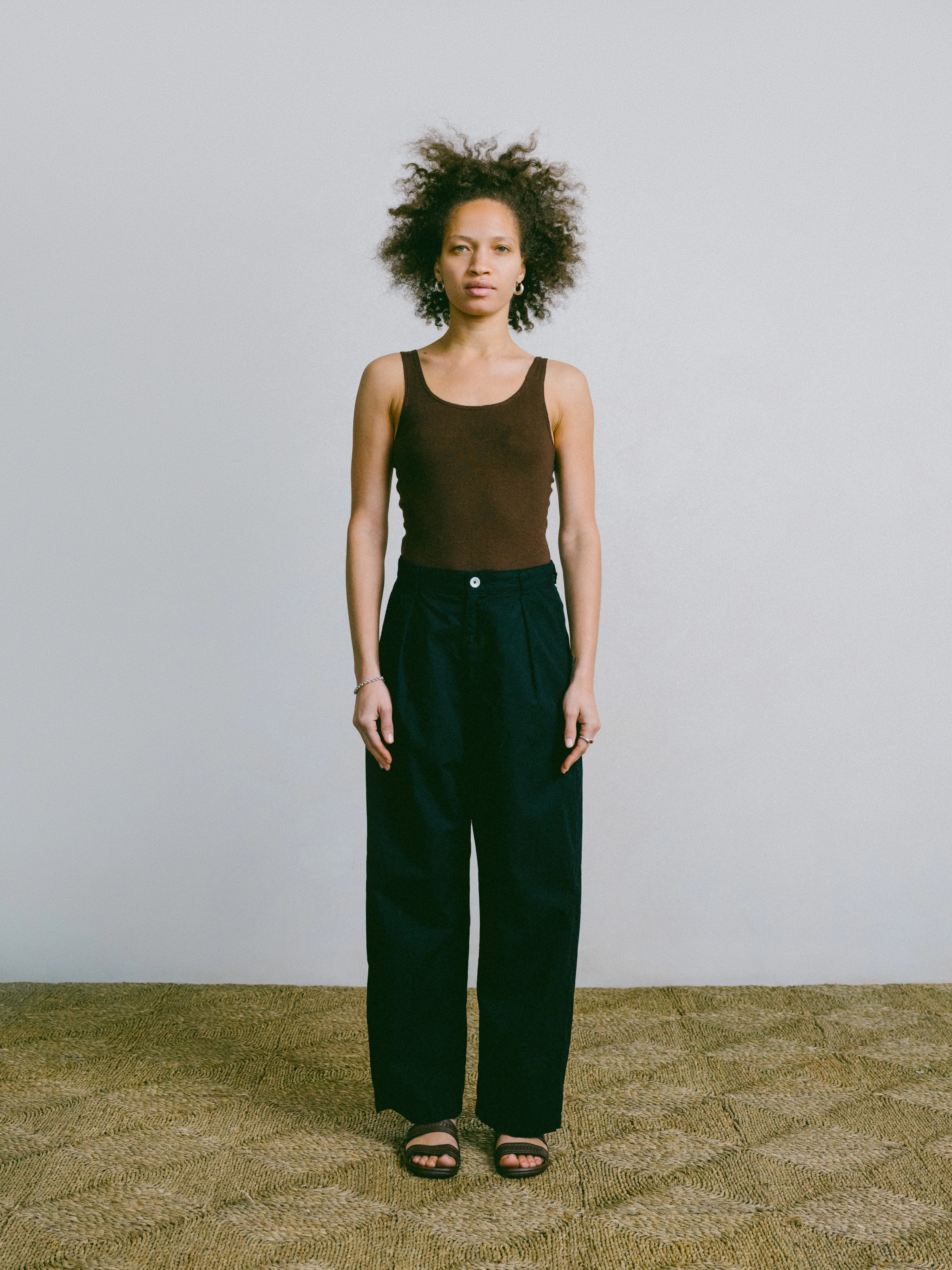 Poplin Field Pant, Organic Poplin, Black sold by Ozma