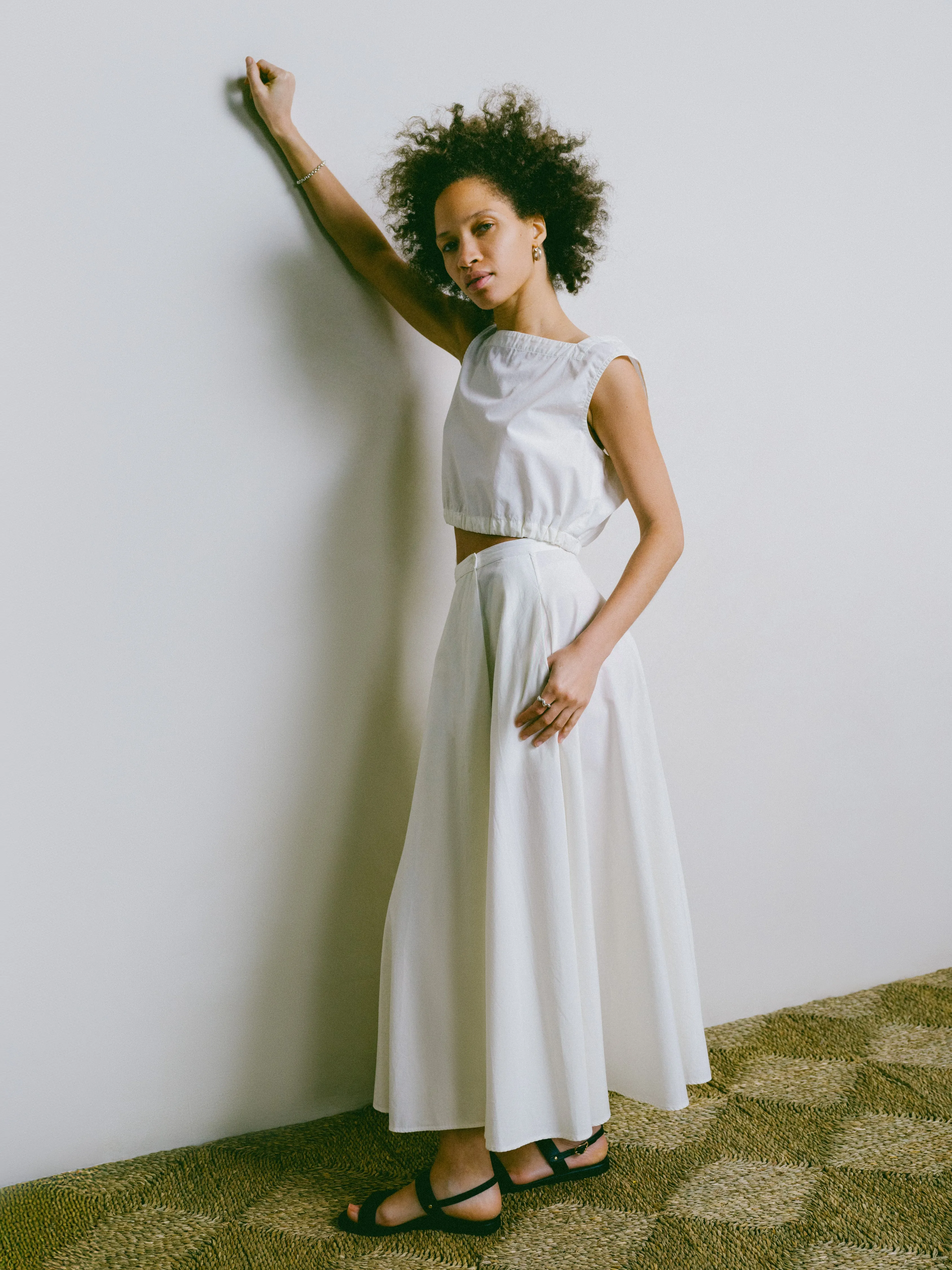 Karu Top, Organic Poplin, Natural sold by Ozma product image thumbnail 3